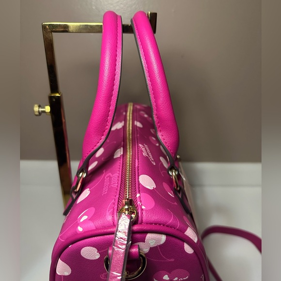 Juicy Couture NWT Cherry On Top Satchel in Raspberry with Cherry Bag Charm - Picture 10 of 15